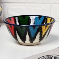 Набор салатников Риштанская керамика "Атлас", 15 см, 3 шт, в подарочной упаковке Набор салатников Риштанская керамика "Атлас", 15 см, 3 шт, в подарочной упаковке