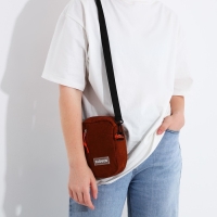 Сумка молодёжная на молнии, наружный карман, цвет коричневый Сумка молодёжная на молнии, наружный карман, цвет коричневый