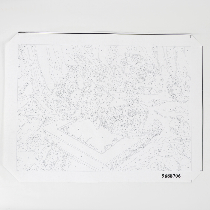 Картина по номерам в тубусе &laquo;Пионы с книгой&raquo;, 30 х 40 см