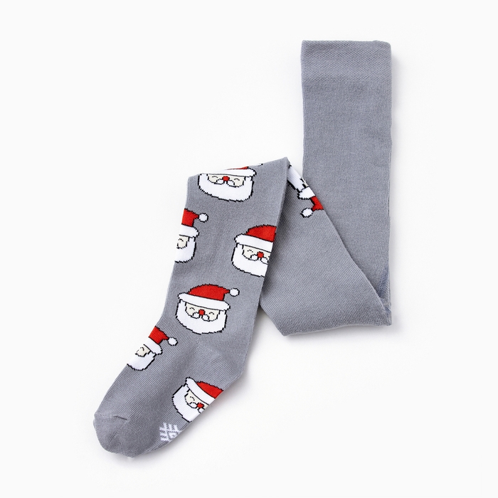 Новый год.Колготки детские KAFTAN Новый год.Колготки детские KAFTAN "Дед Мороз" 92-98 см, серый