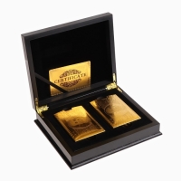 Карты игральные пластиковые "Золотая коллекция", 2 колоды по 54 шт, 30 мкм, 8.8 х 5.7 см Карты игральные пластиковые "Золотая коллекция", 2 колоды по 54 шт, 30 мкм, 8.8 х 5.7 см