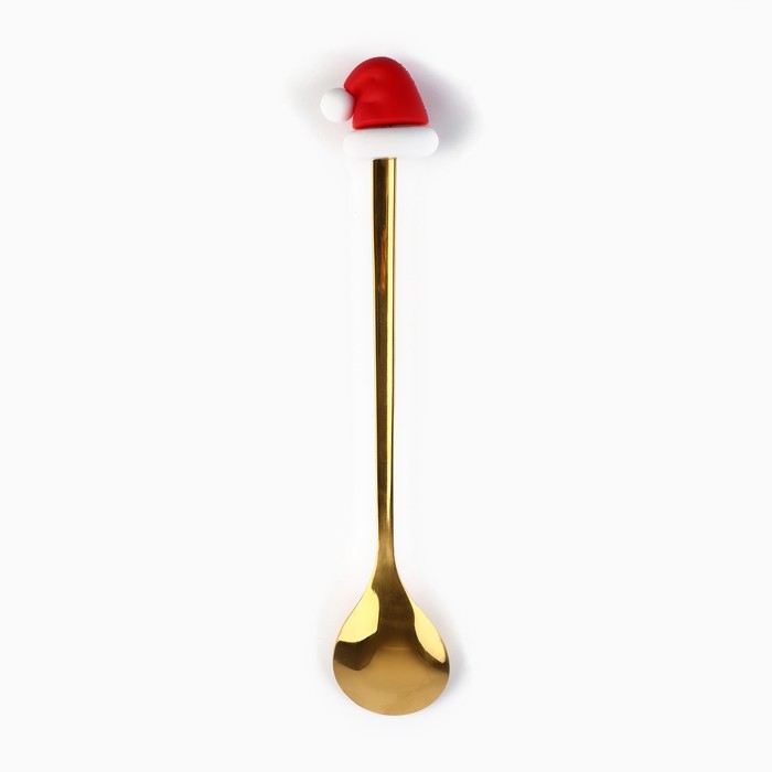 Ложка новогодняя с резиновым доп.элементом &laquo;Новый год: Для твоего уюта&raquo;, 3,5 х 16 см