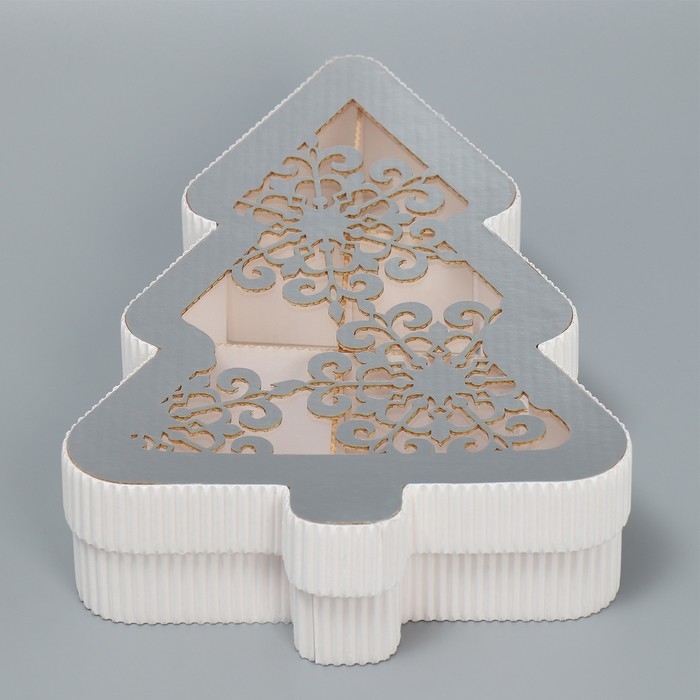 Коробка подарочная &laquo;Ёлка&raquo;, 23 х 13 х 5 см, Новый год