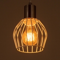 Светильник подвесной "Лофт" 1х25Вт Е27 белый/Хром 12х116х11