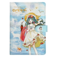 Записная книжка подарочная с хлястиком, А6+, 48 листов, линия, 12.5 х 19 х 2 см, "Аниме" Записная книжка подарочная с хлястиком, А6+, 48 листов, линия, 12.5 х 19 х 2 см, "Аниме"