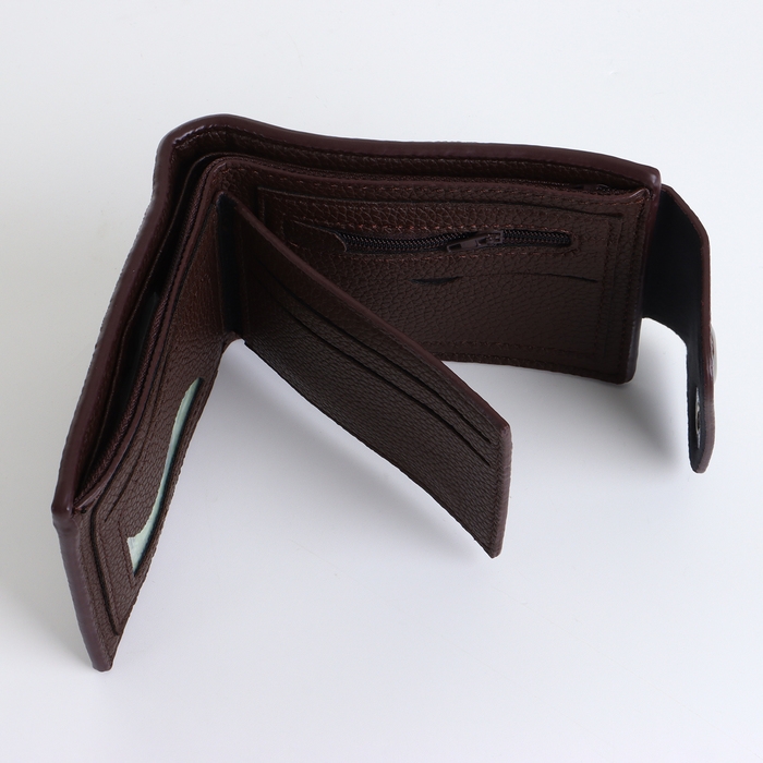 Портмоне мужское на магните, цвет коричневый Портмоне мужское на магните, цвет коричневый