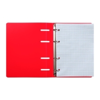 Тетрадь на кольцах A5 80 листов в клетку Calligrata Красная, пластиковая обложка, блок офсет, белизна 95%, МИКС (2 цвета) Тетрадь на кольцах A5 80 листов в клетку Calligrata Красная, пластиковая обложка, блок офсет, белизна 95%, МИКС (2 цвета)
