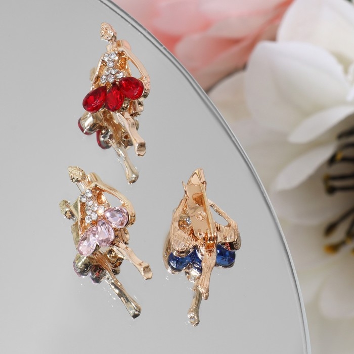 Брошь &laquo;Балерина&raquo; мини, цвет МИКС (неделимая фасовка 12 шт., цена за шт.)