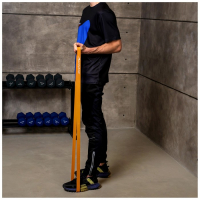 Эспандер ленточный многофункциональный ONLYTOP, 208&times;2.9&times;0.5 см, 11-36 кг, цвет оранжевый