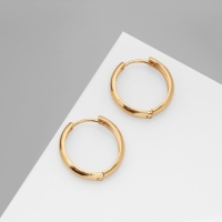 Серьги металл «Богема» кольцо, цвет золото Серьги металл «Богема» кольцо, цвет золото