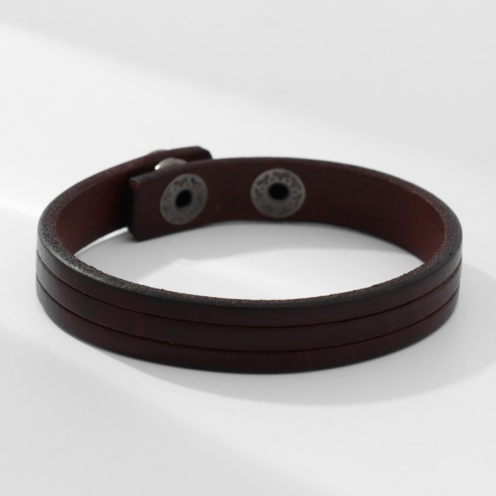Браслет кожа &laquo;Миллениум&raquo; классика, цвет тёмно-коричневый