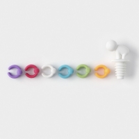 Набор насадок для бокалов &laquo;Ребятки&raquo;, в комплекте с пробкой