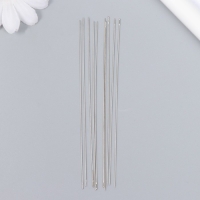 Иглы металл для бисера в стеклянной колбе тонкие набор 10 шт Ø 0,45х100 мм 1,5х1,5х14 см Иглы металл для бисера в стеклянной колбе тонкие набор 10 шт Ø 0,45х100 мм 1,5х1,5х14 см