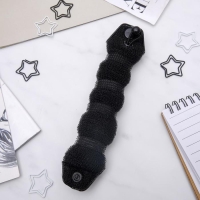 Валик с креплением и резинкой для создания пучка, 5&times;22.5 см, чёрный