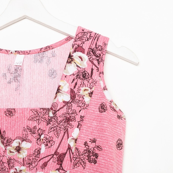 Платье домашнее женское , цвет розовый/голубой, размер 50 Платье домашнее женское , цвет розовый/голубой, размер 50