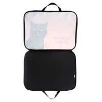 Папка для чертежей и рисунков А3, с ручками текстиль 20 мм, 470 х 350 мм Calligrata универсальный 600D «Котик» Папка для чертежей и рисунков А3, с ручками текстиль 20 мм, 470 х 350 мм Calligrata универсальный 600D «Котик»