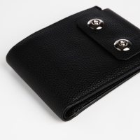 Портмоне мужское на магнитах, отдел для купюр, для карт, для монет, цвет чёрный Портмоне мужское на магнитах, отдел для купюр, для карт, для монет, цвет чёрный