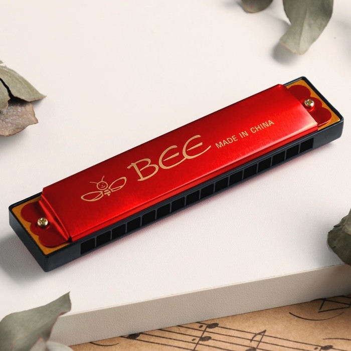 Губная гармошка, хроматическая, 16 отверстий, цвет микс Губная гармошка, хроматическая, 16 отверстий, цвет микс