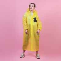 Дождевик взрослый плащ &laquo;Зря - зря&raquo;, размер 42-48, 60 х 110 см, цвет жёлтый
