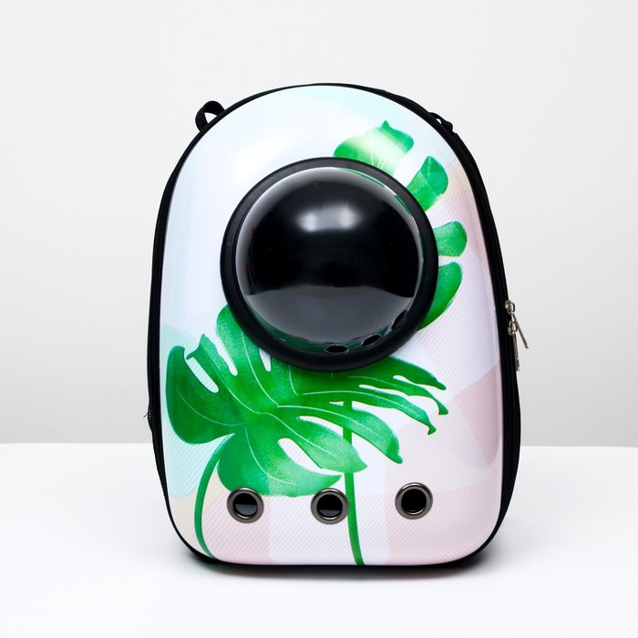 Рюкзак для переноски кошек и собак Рюкзак для переноски кошек и собак "Лист", с окном, 32 х 25 х 42 см