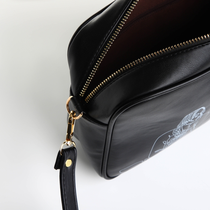 Сумка женская через плечо TEXTURA, маленького размера, цвет чёрный