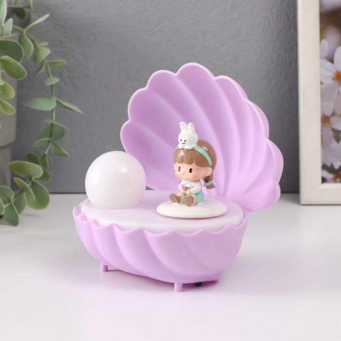 Сувенир пластик свет Сувенир пластик свет "Малыш в ракушке" МИКС 11,5х10х11,5 см