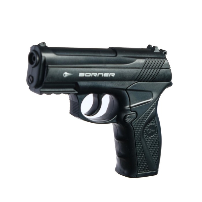 Пистолет пневматический Пистолет пневматический "BORNER C11" кал. 4.5 мм, 3 Дж, корп. пластик, до 120 м/с