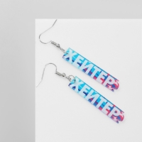 Серьги акрил &laquo;Хейтер&raquo;, цветные