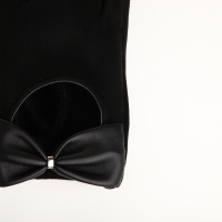 Перчатки женские, безразмерные, без утеплителя, цвет чёрный Перчатки женские, безразмерные, без утеплителя, цвет чёрный