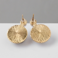 Серьги с жемчугом &laquo;Великолепие&raquo; два круга, цвет белый в золоте