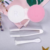 Контейнер для линз с зеркалом "Фламинго" Контейнер для линз с зеркалом "Фламинго"