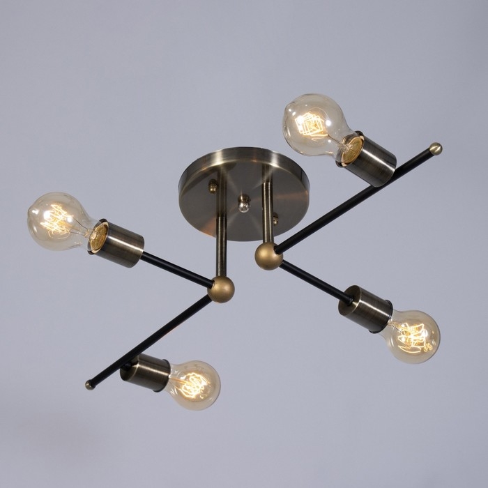 Люстра 2250/4 E27 40Вт черно-бронзовый 60х40х24 см BayerLux