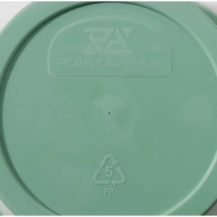 Кашпо для цветов со вставкой &laquo;Порто&raquo;, 2,4 л, цвет нефритовый