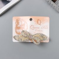 Заколка-автомат для волос "Ливия" бант лепестки, 8,5 см, золото Заколка-автомат для волос "Ливия" бант лепестки, 8,5 см, золото