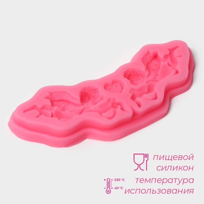 Молд Доляна &laquo;Ангелы&raquo;, силикон, 16&times;5,5&times;1 см, цвет МИКС