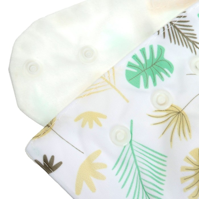 Многоразовый подгузник &laquo;Перья&raquo;, 3-15 кг, цвет белый, Крошка Я