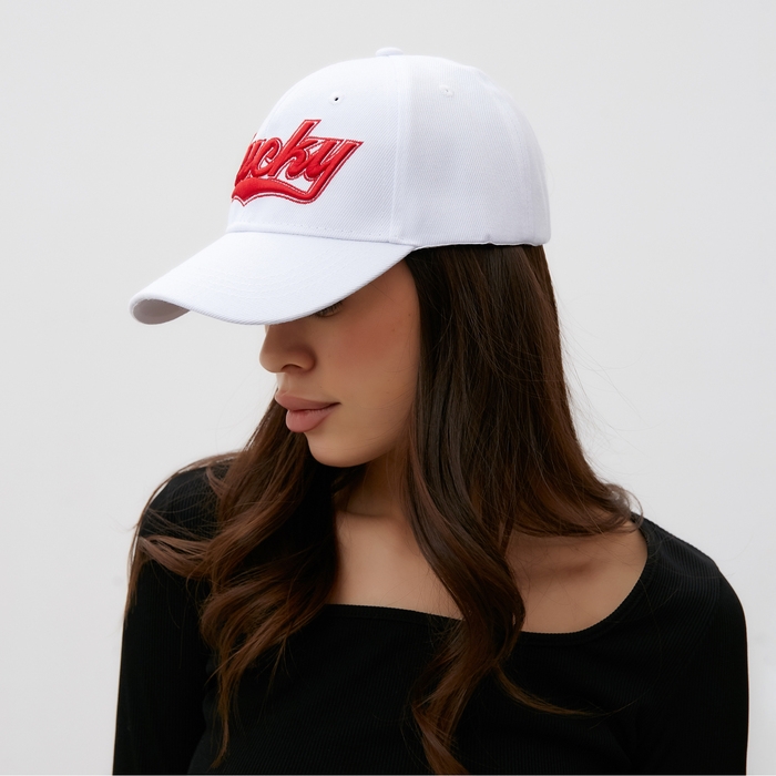 Бейсболка MIST Бейсболка MIST "Lucky", цвет белый, размер 56-58