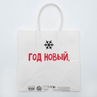 Пакет подарочный новогодний «Год новый, а ты старый», 22 х 22 х 11 см, Новый год Пакет подарочный новогодний «Год новый, а ты старый», 22 х 22 х 11 см, Новый год