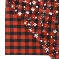 Новый год! Лоскут &laquo;Клетка со снежинками&raquo;, 48 &times; 48 см