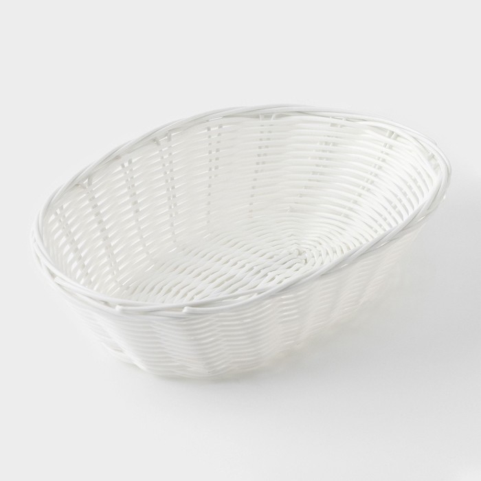 Корзинка для подачи Доляна &laquo;Молоко&raquo;, 25&times;18&times;6,5 см, цвет белый