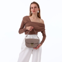 Сумка женская на клапане, TEXTURA, маленький размер, цвет бежевый Сумка женская на клапане, TEXTURA, маленький размер, цвет бежевый