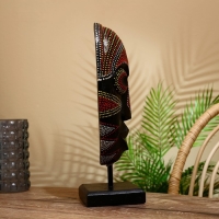 Маска "Бу" на подставке, албезия 20х10х45 см