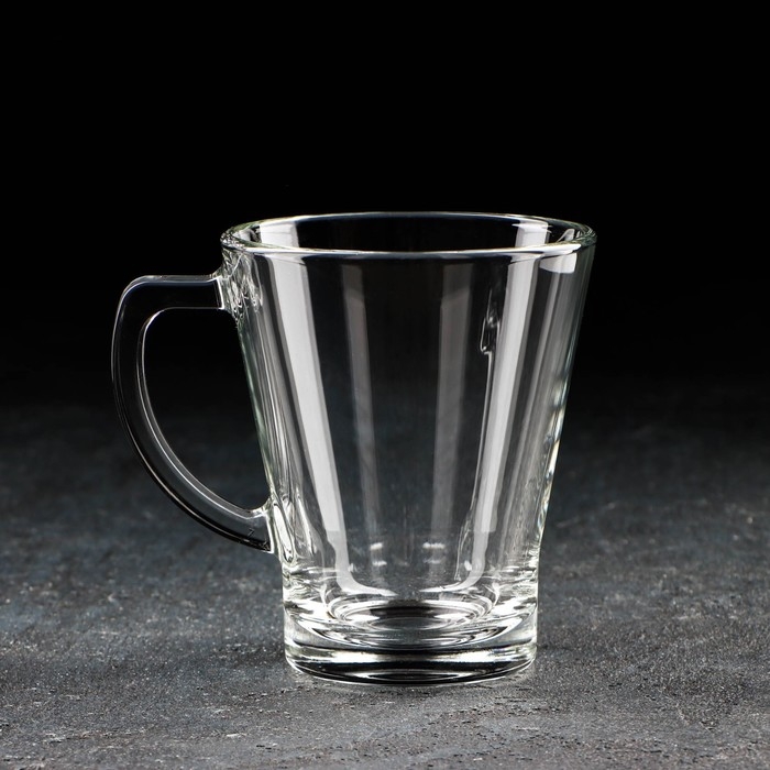 Кружка стеклянная &laquo;Аура&raquo;, 300 мл