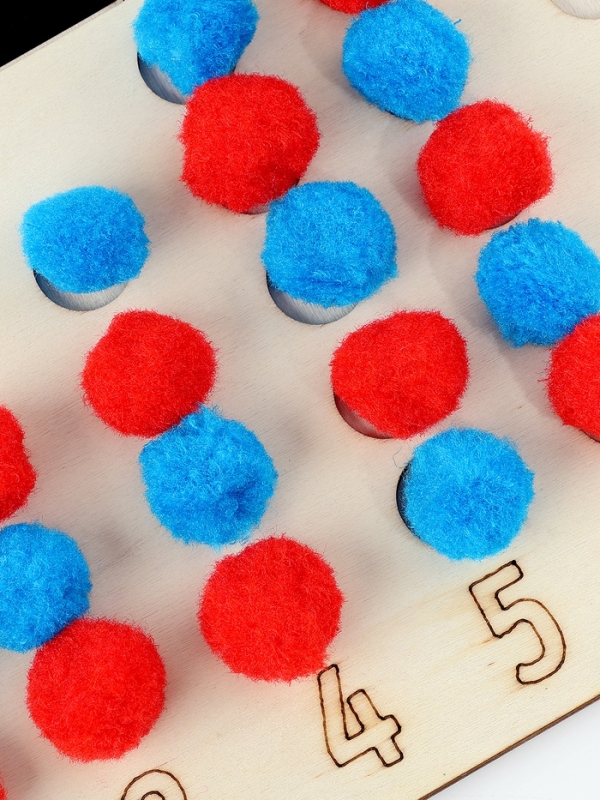 Развивающий набор "Учимся считать" с бомбошками 28*21см