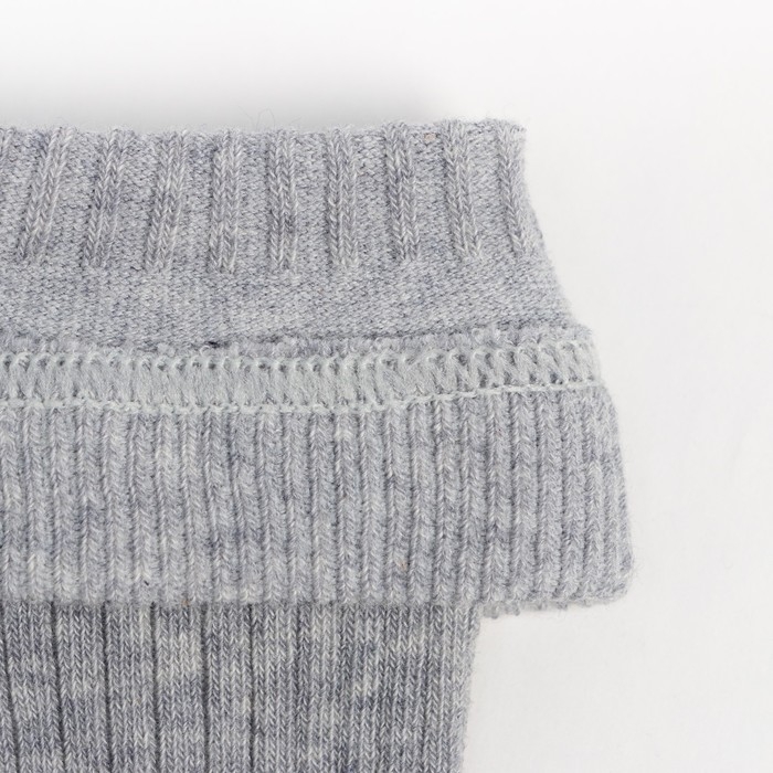 Колготки детские "Лапша", цвет серый меланж, рост 92-98 см