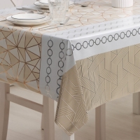 Клеёнка на стол Доляна «Золото», на нетканой основе, ширина 137 см, толщина 0,2 мм, рулон 20 м Клеёнка на стол Доляна «Золото», на нетканой основе, ширина 137 см, толщина 0,2 мм, рулон 20 м