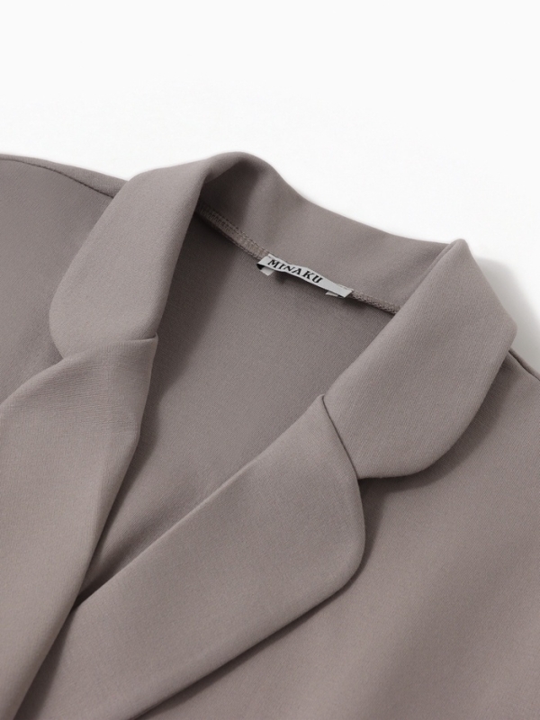 Комплект для девочки (жакет и брюки) MINAKU: PartyDress, цвет серый, рост 140 см