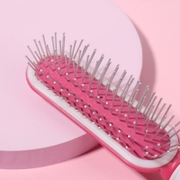 Расчёска массажная, 4 &times; 21 см, цвет МИКС