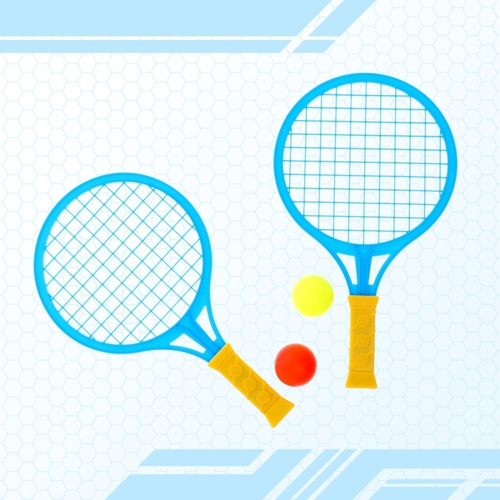 Набор ракеток &laquo;Крутой теннис&raquo;, 2 ракетки, 2 шарика, цвет МИКС