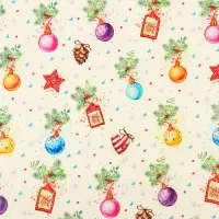 Бумага упаковочная новогодняя глянцевая &laquo;Шарики&raquo;, 50&times;70 см